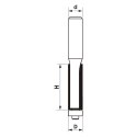 FREZ TRZPIENIOWY CNC PREMIUM PROSTY DWUPŁYTKOWY 12*30*12 GLOBUS