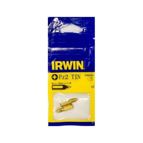 GROT, BIT, KOŃCÓWKA 1/4/25MM PZ2 TIN 2SZT IRWIN GROT, BIT, KOŃCÓWKA 1/4/25MM PZ2 TIN 2SZT IRWIN