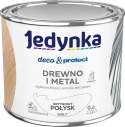 JEDYNKA DECO&PROTECT DREWNO I METAL SATYNA BIAŁY 0,2L JEDYNKA