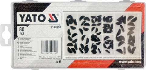 KLINY PÓŁOKRĄGŁE CZUŁENKOWE 80SZT. MIX ROZMIARÓW YATO KLINY PÓŁOKRĄGŁE CZUŁENKOWE 80SZT. MIX ROZMIARÓW YATO