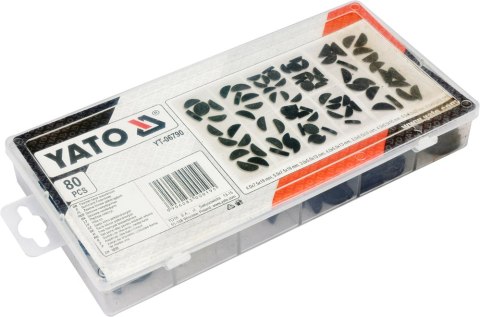 KLINY PÓŁOKRĄGŁE CZUŁENKOWE 80SZT. MIX ROZMIARÓW YATO KLINY PÓŁOKRĄGŁE CZUŁENKOWE 80SZT. MIX ROZMIARÓW YATO