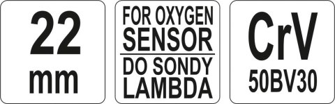 KLUCZ DO SONDY LAMBDA 22MM YATO KLUCZ DO SONDY LAMBDA 22MM YATO