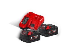 SZLIFIERKA KĄTOWA AKUM. M18FSAG125XB100P-502P 2*5.0AH + ACC MILWAUKEE