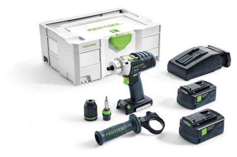 WIERTARKO-WKRĘTARKA AKUMULATOROWA UDAROWA PDC 18/4 LI 5,2PLU FESTOOL WIERTARKO-WKRĘTARKA AKUMULATOROWA UDAROWA PDC 18/4 LI 5,2PLU FESTOOL