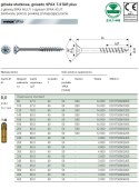 WKRĘT Z ŁBEM STOŻKOWYM 8*260MM TX WIROX SPAX SPAX