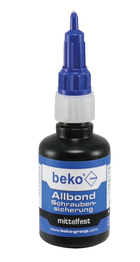 KLEJ DO ZABEZPIECZENIA GWINTÓW,ŚREDNIA WYTRZYM 30ML BEKO KLEJ DO ZABEZPIECZENIA GWINTÓW,ŚREDNIA WYTRZYM 30ML BEKO