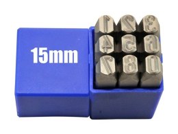 KOMPLET ZNACZNIKÓW CYFRY STANDARD 15MM GRAVUREM