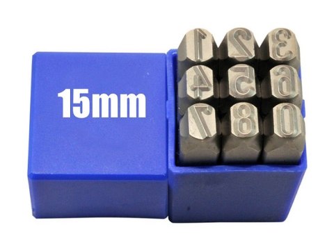 KOMPLET ZNACZNIKÓW CYFRY STANDARD 15MM GRAVUREM KOMPLET ZNACZNIKÓW CYFRY STANDARD 15MM GRAVUREM