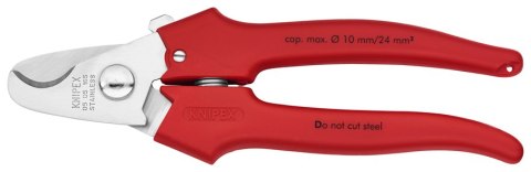 NOŻYCE DO KABLI 165MM, RĘKOJEŚĆ Z TWORZYWA KNIPEX NOŻYCE DO KABLI 165MM, RĘKOJEŚĆ Z TWORZYWA KNIPEX