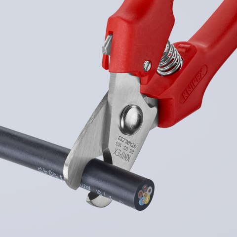 NOŻYCE DO KABLI 165MM, RĘKOJEŚĆ Z TWORZYWA KNIPEX NOŻYCE DO KABLI 165MM, RĘKOJEŚĆ Z TWORZYWA KNIPEX