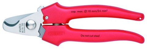 NOŻYCE DO KABLI 165MM, RĘKOJEŚĆ Z TWORZYWA KNIPEX NOŻYCE DO KABLI 165MM, RĘKOJEŚĆ Z TWORZYWA KNIPEX
