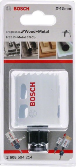 PIŁA OTWORNICA PROGRESSOR F/W&M 43MM BOSCH