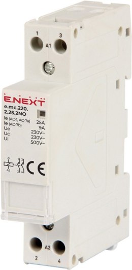 STYCZNIK MODUŁOWY E.MC.220.2.25.2NO 2P 25A 2NO ENEXT