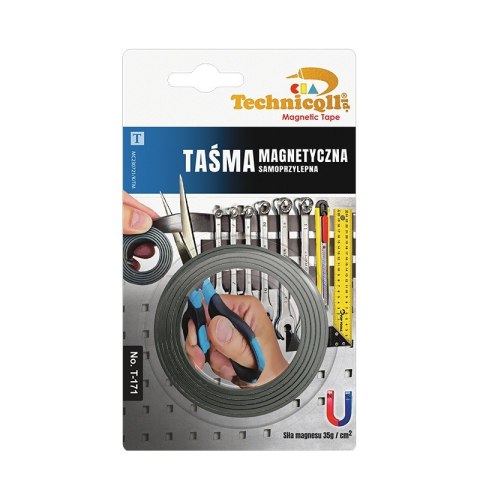TAŚMA MAGNETYCZNA SAMOPRZYLEPNA 1MX20MMX1,5MM TECHNICQLL TAŚMA MAGNETYCZNA SAMOPRZYLEPNA 1MX20MMX1,5MM TECHNICQLL
