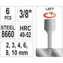 ZESTAW WYKRĘTAKÓW DO SZPILEK 6 CZĘŚCI 3/8'' YATO