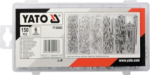 ZESTAW ZAWLECZEK SPRĘŻYSTCH MIX 150SZT YATO ZESTAW ZAWLECZEK SPRĘŻYSTCH MIX 150SZT YATO