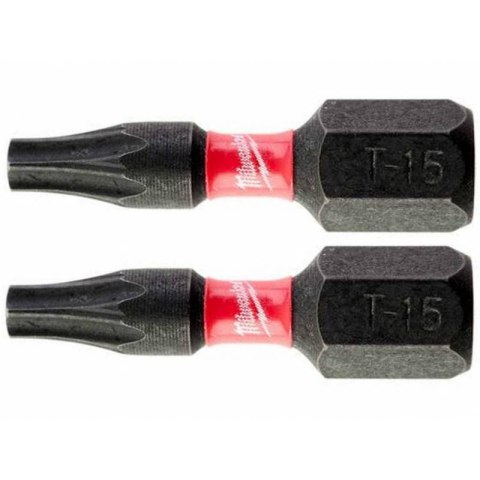 BIT, GROT, KOŃCÓWKA TORX TX15 25MM 2 SZT. MILWAUKEE BIT, GROT, KOŃCÓWKA TORX TX15 25MM 2 SZT. MILWAUKEE