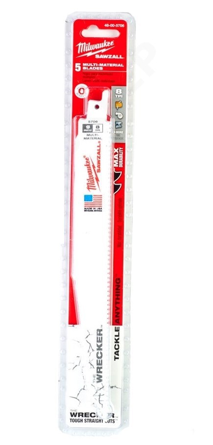 BRZESZCZOT DO PIŁY SZABLASTEJ 230*8 5SZT MILWAUKEE BRZESZCZOT DO PIŁY SZABLASTEJ 230*8 5SZT MILWAUKEE