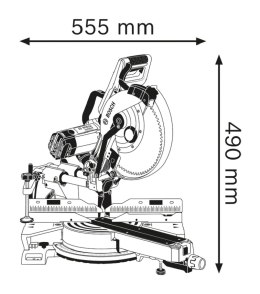 PILARKA UKOSOWA, UKOŚNICA GCM 350-254 BOSCH