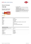 SZCZYPCE TNĄCE BOCZNE IZOLOWANE 160MM KNIPEX
