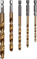 WIERTŁA DO MET 5SZT 4-10MM HEX TYTANOWA POWŁOKA YATO