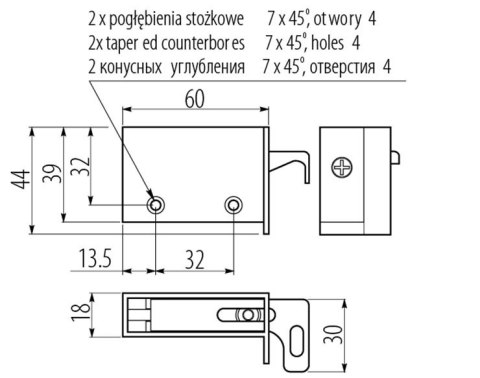 ZAWIESZKA KUCHENNA NOWA P/L BIAŁA (2 SZT.) UN ZAWIESZKA KUCHENNA NOWA P/L BIAŁA (2 SZT.) UN