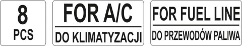 ZESTAW DO ROZŁĄCZANIA PRZEWODÓW PALIWOWYCH KPL. YATO ZESTAW DO ROZŁĄCZANIA PRZEWODÓW PALIWOWYCH KPL. YATO