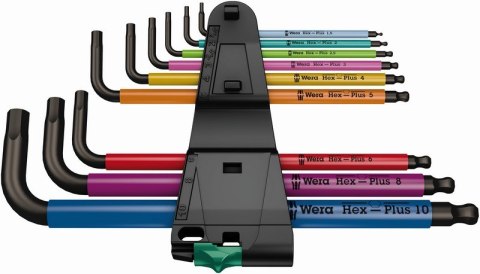 ZESTAW KLUCZY TRZPIENIOWYCH Z KULKĄ 950 SPKL/9 HEX 1.5-10MM WERA ZESTAW KLUCZY TRZPIENIOWYCH Z KULKĄ 950 SPKL/9 HEX 1.5-10MM WERA