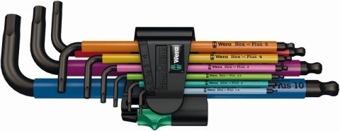 ZESTAW KLUCZY TRZPIENIOWYCH Z KULKĄ 950 SPKL/9 HEX 1.5-10MM WERA ZESTAW KLUCZY TRZPIENIOWYCH Z KULKĄ 950 SPKL/9 HEX 1.5-10MM WERA