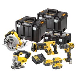 ZESTAW NARZĘDZI 18V DCD791+DCS570+DCS331+DCS367 3*5.0AH DEWALT