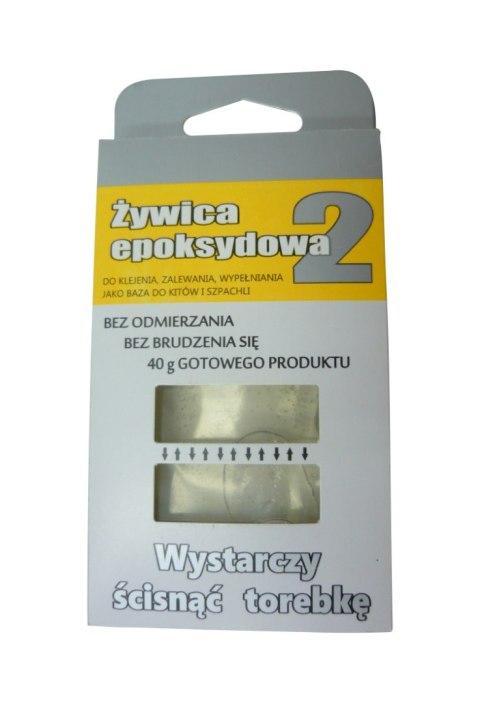 ŻYWICA EPOKSYDOWA Z UTWARDZACZEM 40G UN ŻYWICA EPOKSYDOWA Z UTWARDZACZEM 40G UN