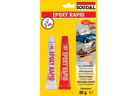 KLEJ EPOKSYDOWY RAPID 2X10 ML SOUDAL KLEJ EPOKSYDOWY RAPID 2X10 ML SOUDAL