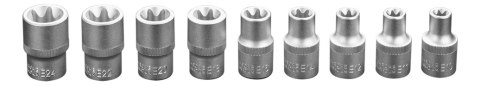 KLUCZE NASADOWE 1/2 TORX ZESTAW 9 SZTUK NEO KLUCZE NASADOWE 1/2 TORX ZESTAW 9 SZTUK NEO