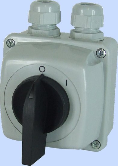 ŁĄCZNIK KRZYWKOWY 0-1 3P IP44 ŁUK E25-13 W OBUDOWIE ELEKTROMET