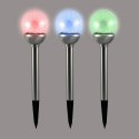 LAMPA SOLARNA KULA SL2302S MINI RGB SZKLANA CZARNA 32CM POLUX