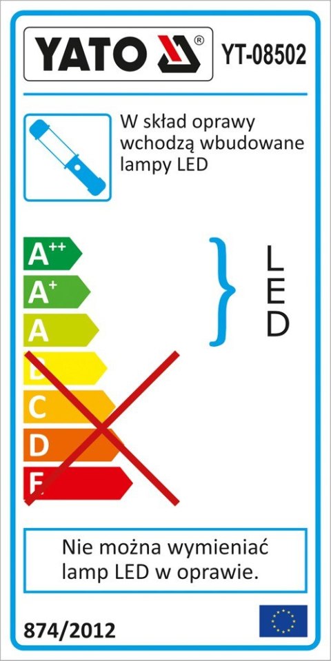 LAMPA WARSZTATOWA 2IN1 LED YATO LAMPA WARSZTATOWA 2IN1 LED YATO