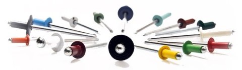 NIT ZRYWALNY ALUMINIOWO-STALOWY 4.0*10MM RAL 3000 UN