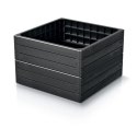 RABATA OGRODOWA BASE WOODY IBWS 756X756X250MM - ANTRACYT PROSPERPLAST