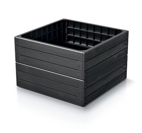 RABATA OGRODOWA BASE WOODY IBWS 756X756X250MM - ANTRACYT PROSPERPLAST RABATA OGRODOWA BASE WOODY IBWS 756X756X250MM - ANTRACYT PROSPERPLAST