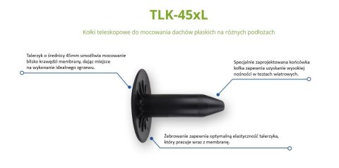 TULEJA TELESKOPOWA 45*185MM UN