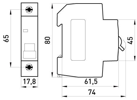 WYŁĄCZNIK NADPRĄDOWY MCB.PRO60 1P C32A 6KA ENEXT WYŁĄCZNIK NADPRĄDOWY MCB.PRO60 1P C32A 6KA ENEXT
