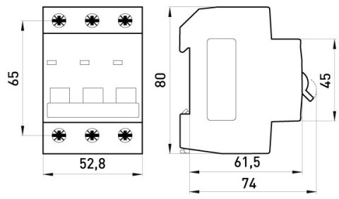 WYŁĄCZNIK NADPRĄDOWY MCB.PRO60 3P B32A 6KA ENEXT WYŁĄCZNIK NADPRĄDOWY MCB.PRO60 3P B32A 6KA ENEXT