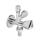 ZAWÓR KĄTOWY Z PRZEDŁUŻKĄ 3-WYJŚCIA 1/2*3/4*3/8 DIAMOND
