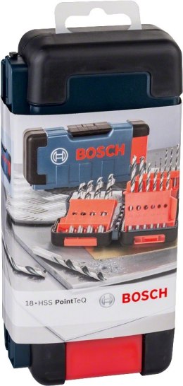 ZESTAW WIERTEŁ 18 SZT. POINTTEQ DO METALU 1-10MM BOSCH