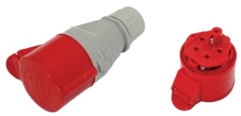 GNIAZDO IZOLACYJNE PRZENOŚNE 16A 400V CZERWONE 3P+N+Z IP44 TAREL GNIAZDO IZOLACYJNE PRZENOŚNE 16A 400V CZERWONE 3P+N+Z IP44 TAREL