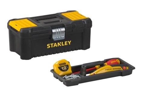 SKRZYNKA NARZĘDZIOWA ESSENTIAL ZATRZASKI METALOWE 12,5 STANLEY SKRZYNKA NARZĘDZIOWA ESSENTIAL ZATRZASKI METALOWE 12,5 STANLEY