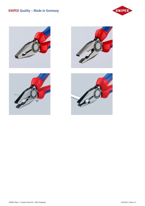 SZCZYPCE UNIWERSALNE PVC 180MM KNIPEX SZCZYPCE UNIWERSALNE PVC 180MM KNIPEX
