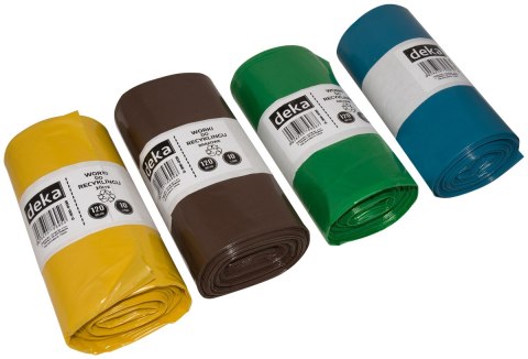 WOREK RECYKLING NIEBIESKI PAPIER 120L A10 DEKA WOREK RECYKLING NIEBIESKI PAPIER 120L A10 DEKA