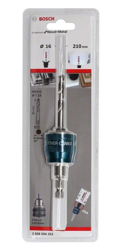 ADAPTER DO OTWORNIC PC 8.7MM + PILOT HSS-G 7.15*85MM BOSCH ADAPTER DO OTWORNIC PC 8.7MM + PILOT HSS-G 7.15*85MM BOSCH