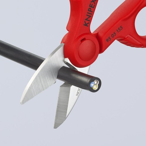 NOŻYCZKI UNIWERSALNE DLA ELEKTRYKÓW 155MM KNIPEX NOŻYCZKI UNIWERSALNE DLA ELEKTRYKÓW 155MM KNIPEX
